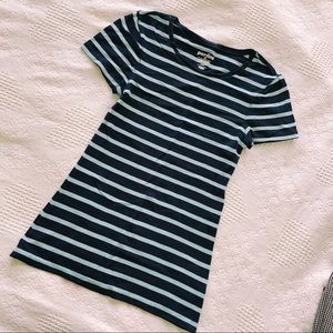 Old Navy blue and aqua perfect crew neck